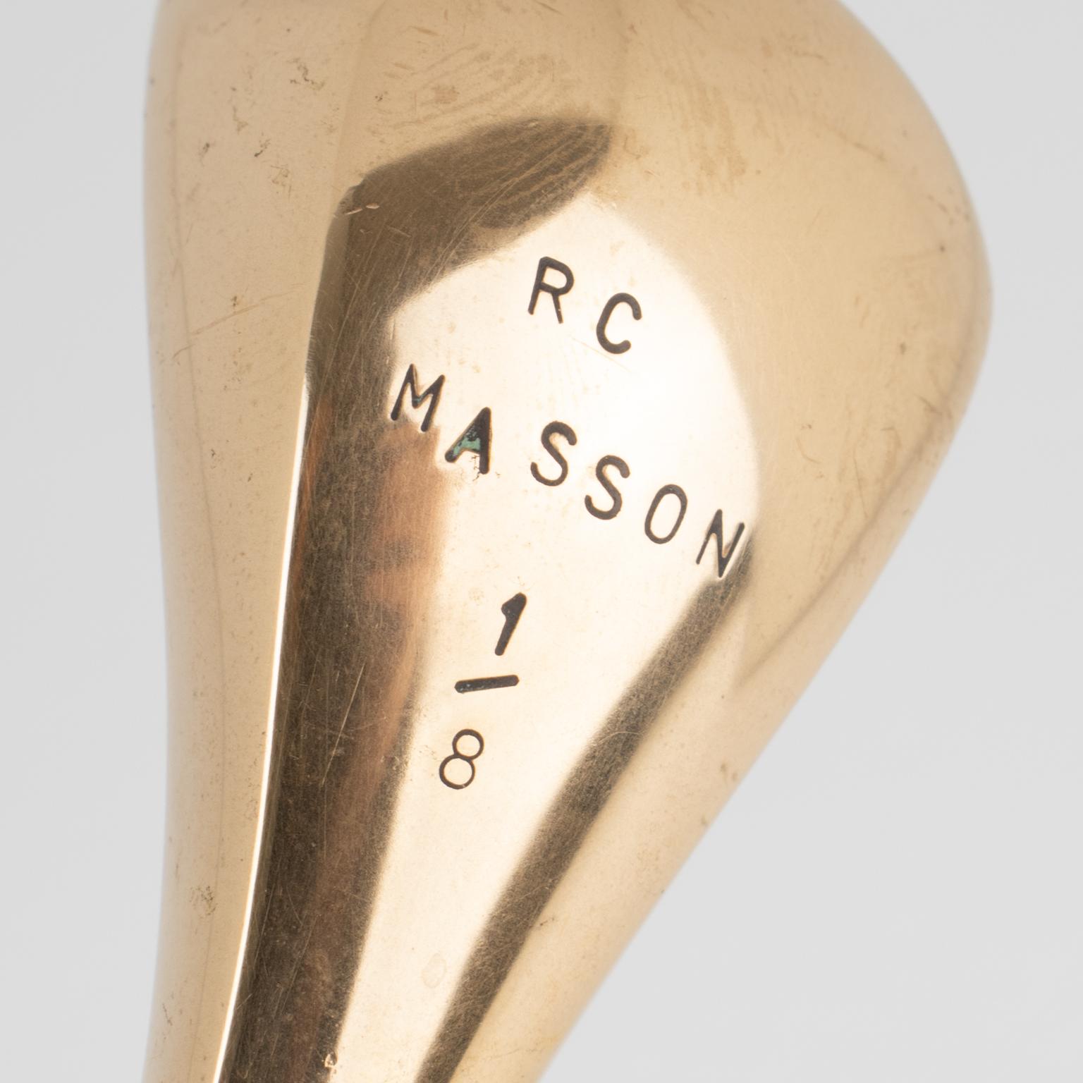 Roland Masson Abstract Organic Bronze and Marble Sculpture, circa 1990 For Sale 5