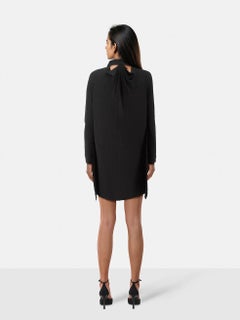 Roland Mouret Black Back Cut Out Dress Size L