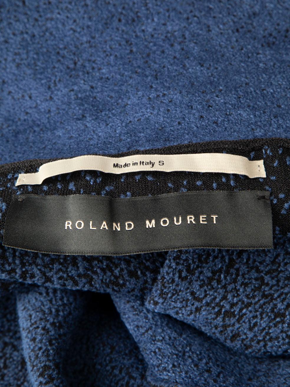 Roland Mouret - Robe longue ombrée noire et bleue - Taille S Bon état - En vente à London, GB