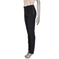 ROLAND MOURET black cotton MORTIMER SLIM FIT Pants 10 S