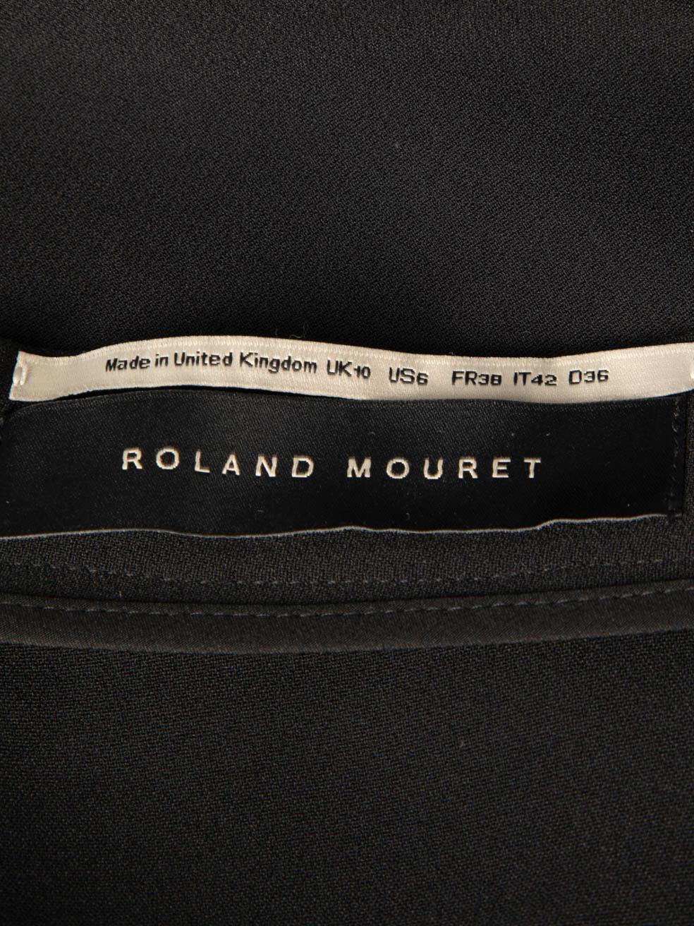 Roland Mouret jupe droite noire longueur genou, taille M Bon état - En vente à London, GB