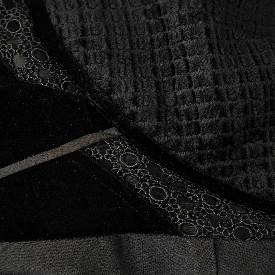 Roland Mouret Black Panelled V Neck Dress Size M In Good Condition For Sale In London, GB