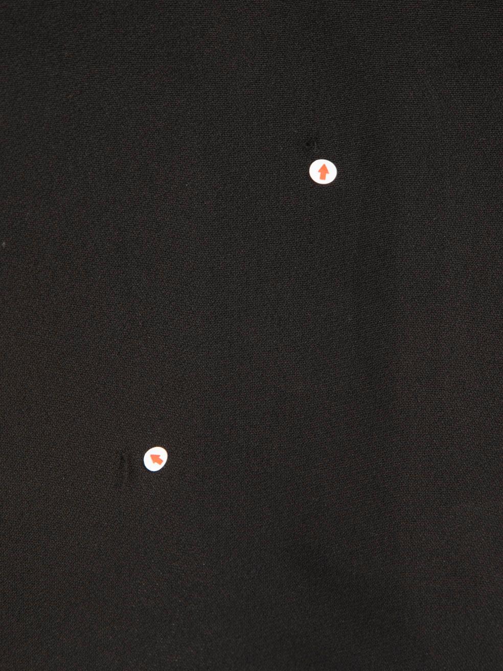 Roland Mouret Schwarzes getäfeltes Kleid mit V-Ausschnitt Größe M im Angebot 2