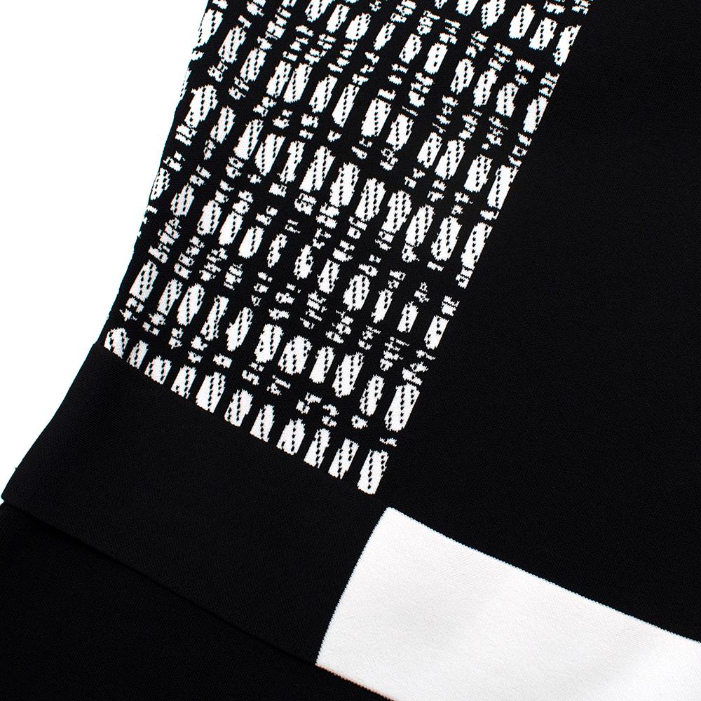 Roland Mouret Schwarz-Weißes ärmelloses Strickkleid - Größe M für Damen oder Herren