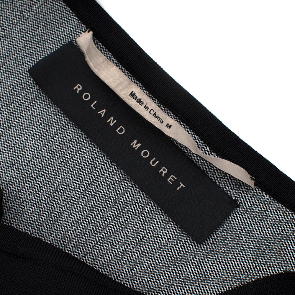 Women's or Men's Roland Mouret Black & White Knit Sleeveless Dress - Size M