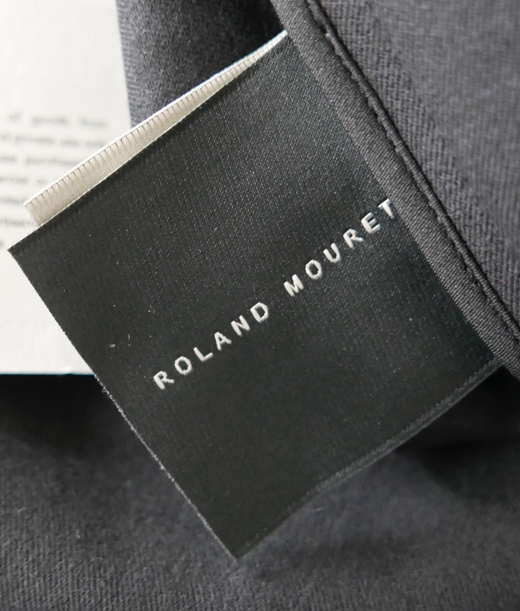 Roland Mouret Black Zip Side Pants For Sale 3