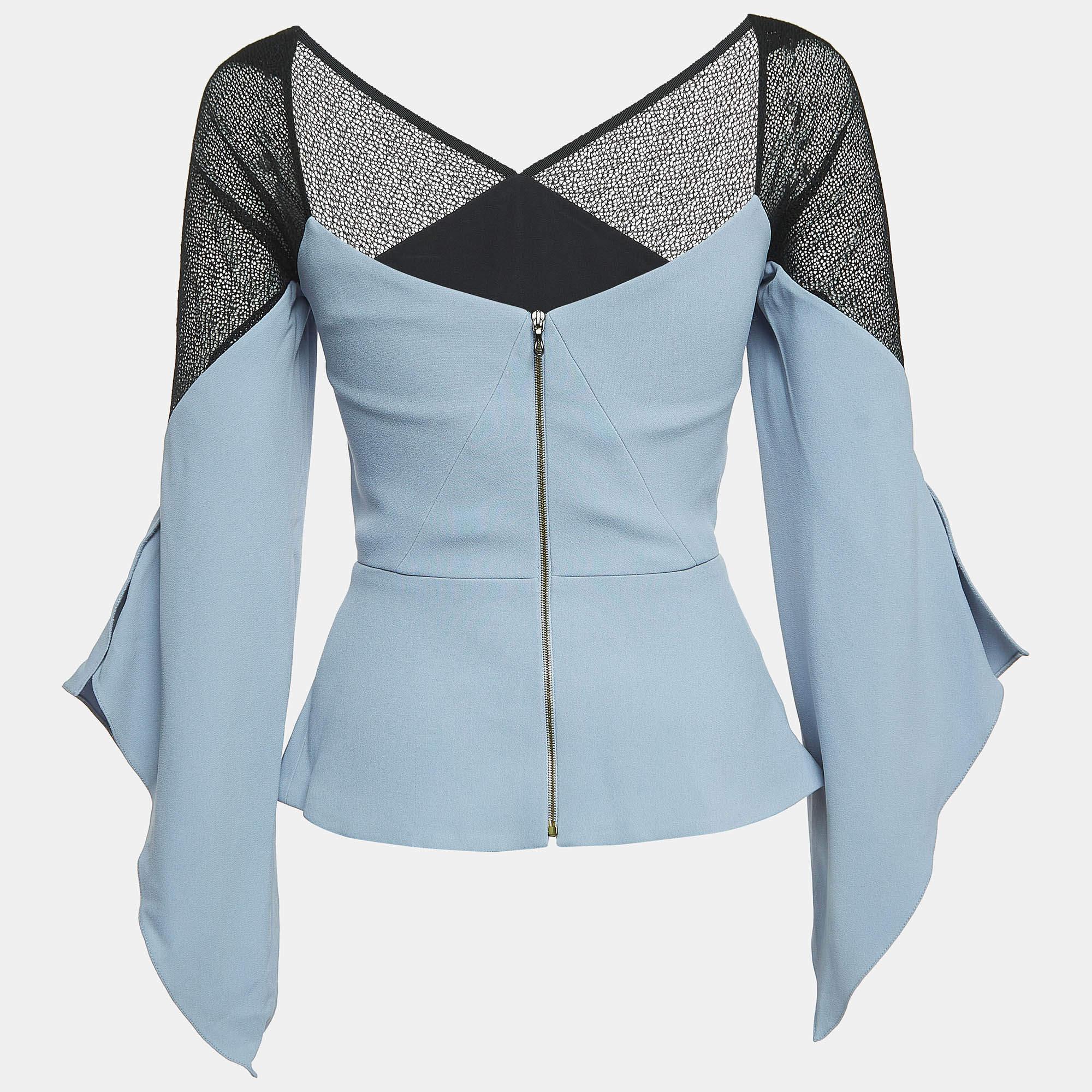 Find great style and comfort while wearing this designer top. Tailored using the best fabrics the creation has been given immense detail. Style it with a pair of jeans and flats.
