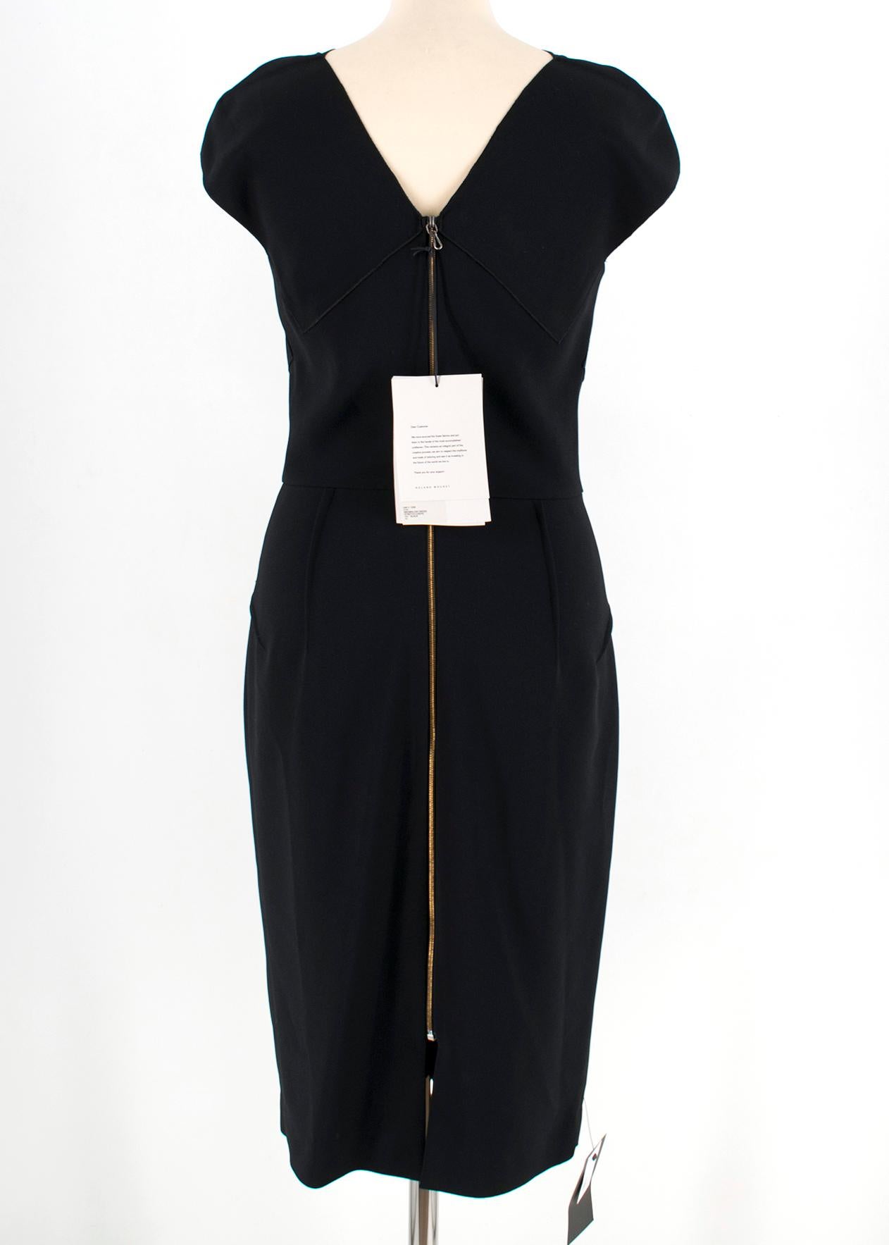 sheer panel fine knit dress roland mouret