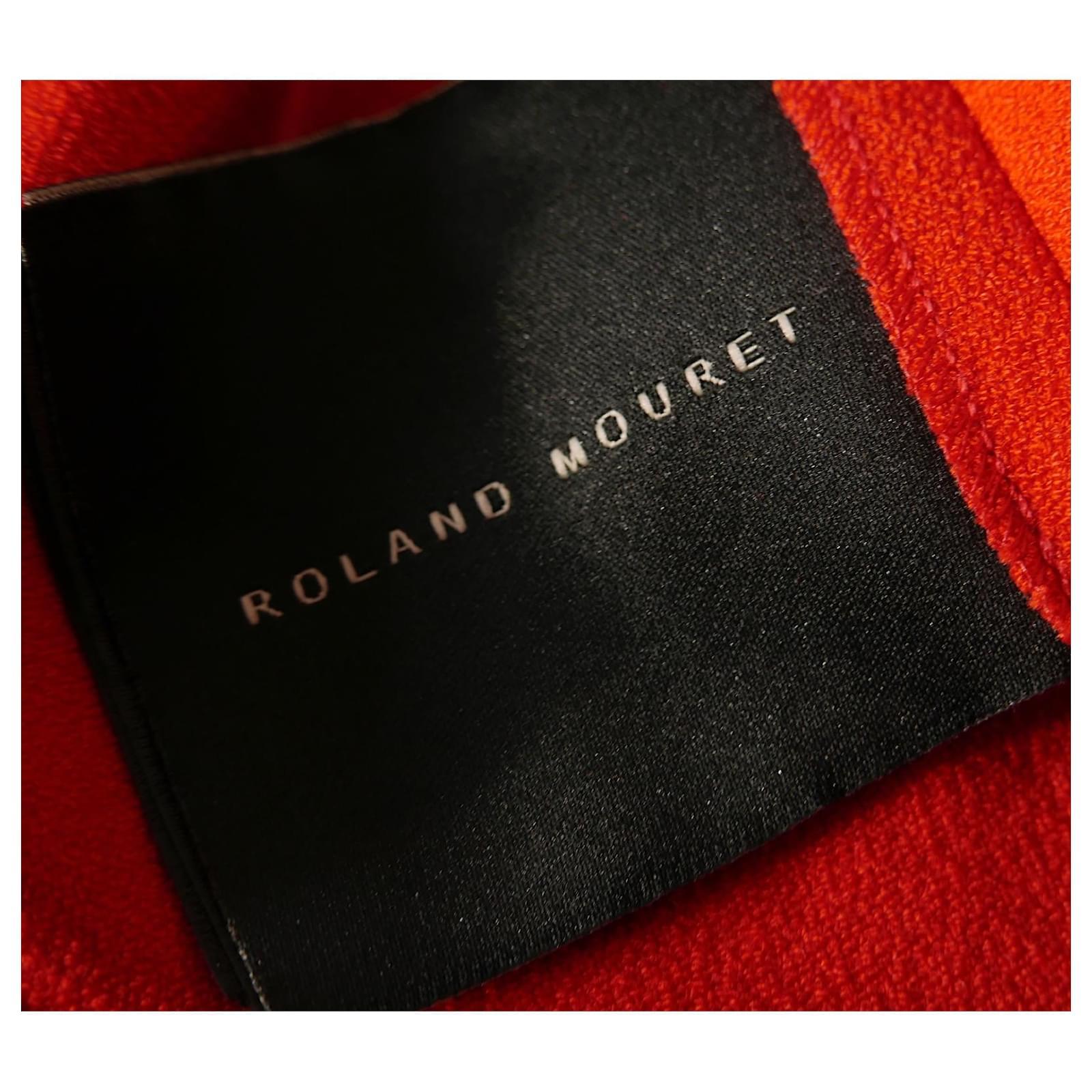 Roland Mouret Dilman Poppy Red Flared Pants For Sale 3