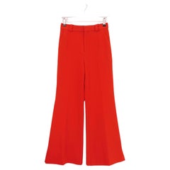 Roland Mouret Dilman Poppy Red Flared Pants 