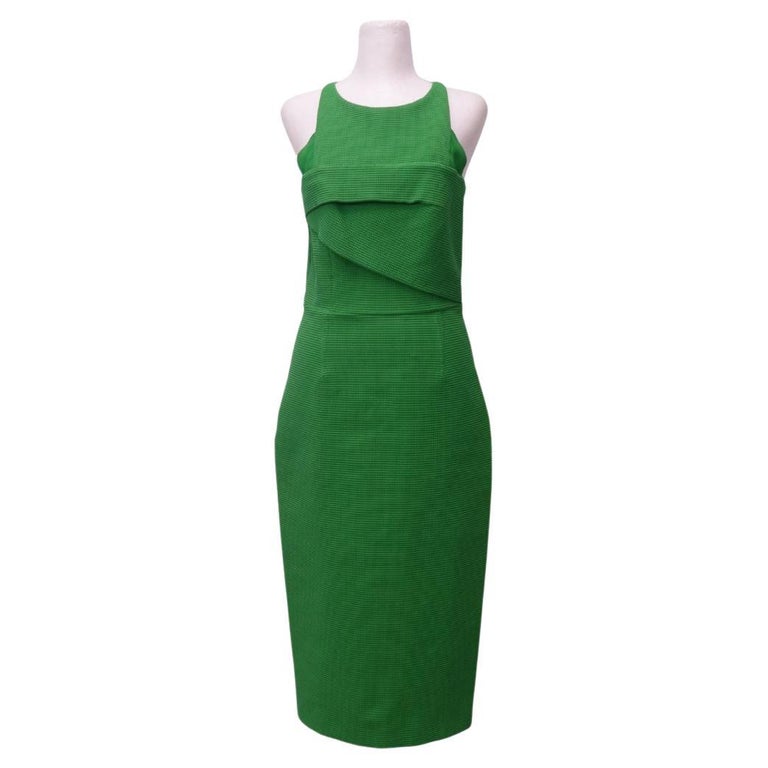 Roland Mouret Green Body-Con Midi Dress- EU 38