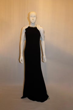 Roland Mouret Gown with capelet and diamante detail
