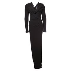 Roland Mouret, long black evening dress.