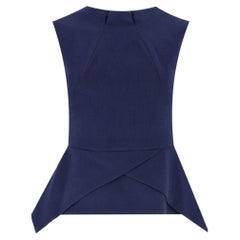 Roland Mouret Ltd Edition Asymmetric Wool Peplum Top