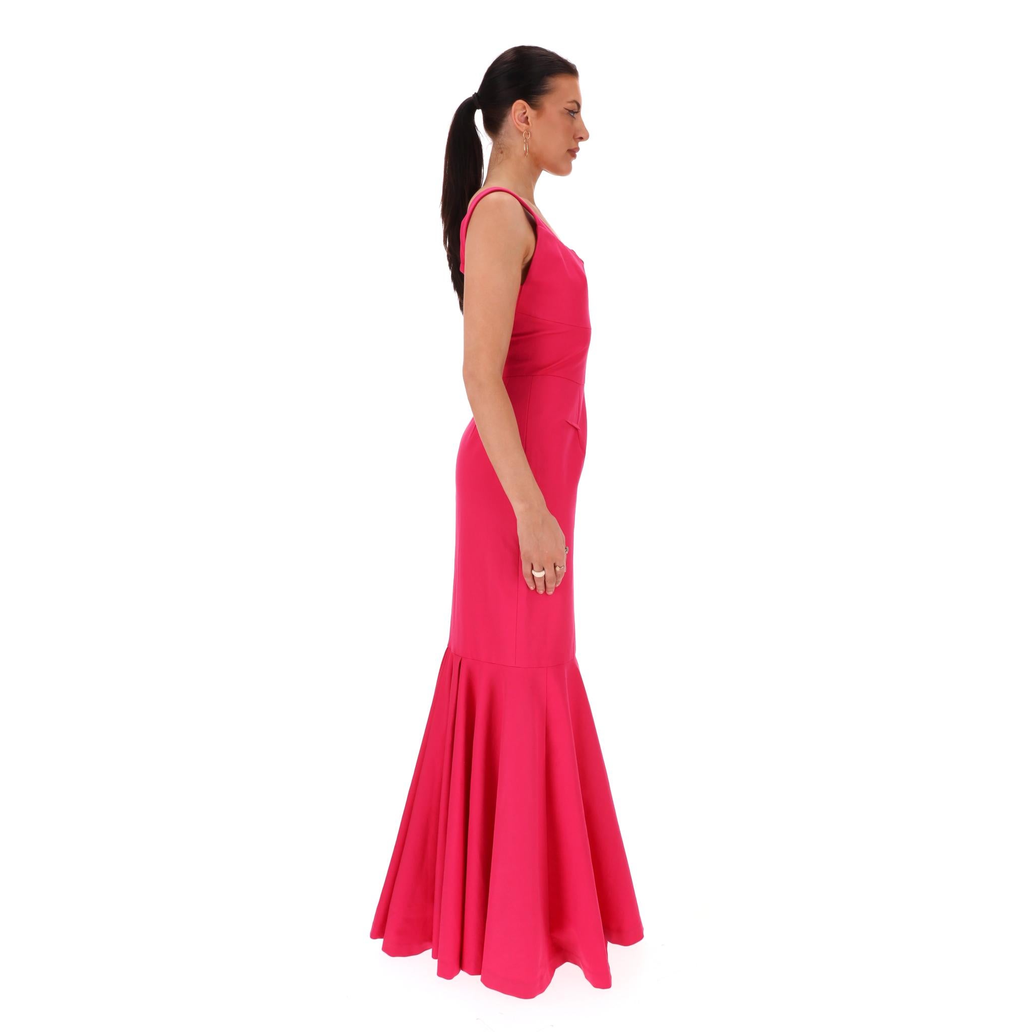Roland Mouret Ltd Edition für Harrods Gerippte Robe (Rot) im Angebot