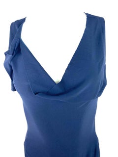 Roland Mouret Navy and Black Dress, Size 38