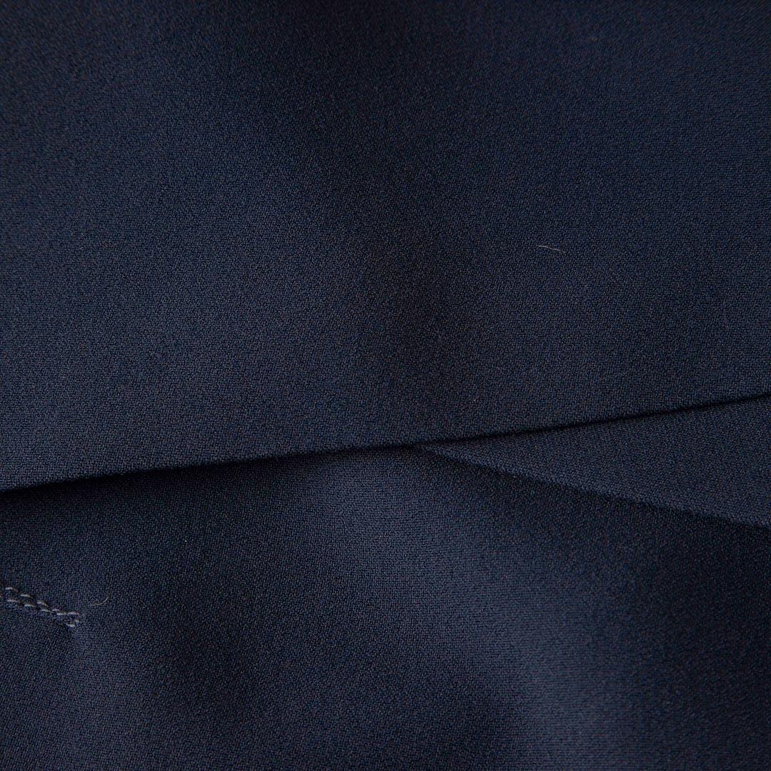 Black Roland Mouret Navy Midi Lace Panel Dress Size M For Sale