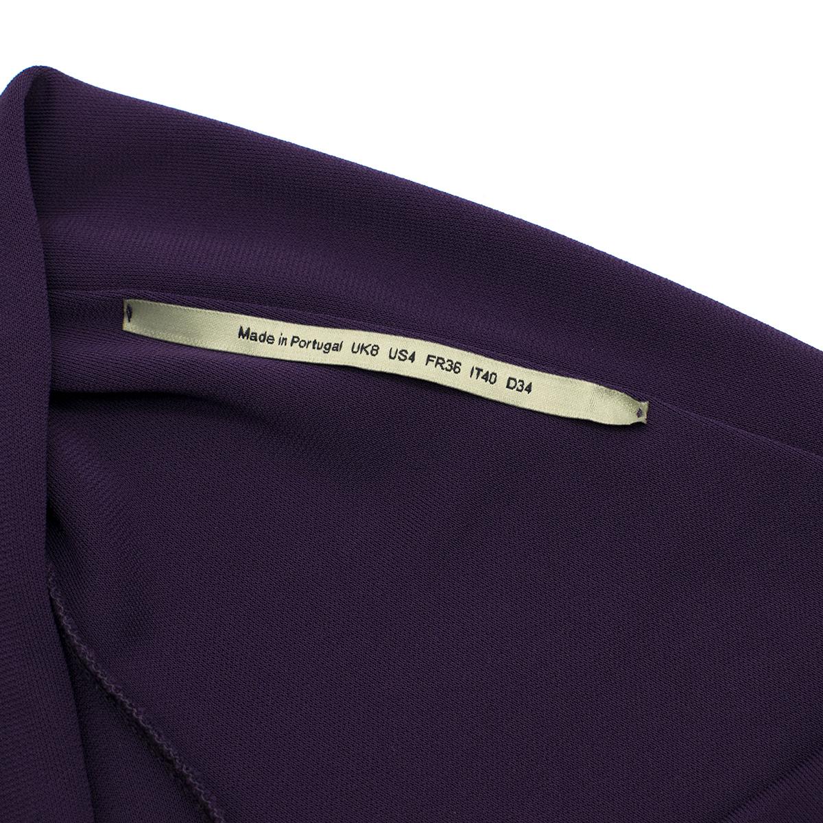 Women's Roland Mouret New Season Purple Layered Blouse US 4 For Sale