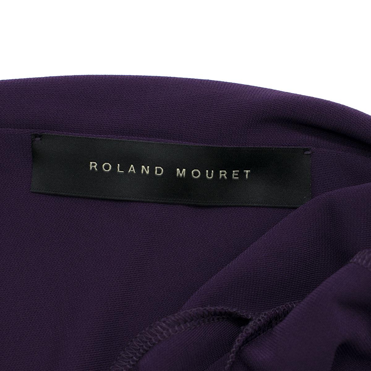 Roland Mouret New Season Purple Layered Blouse US 4 For Sale 1