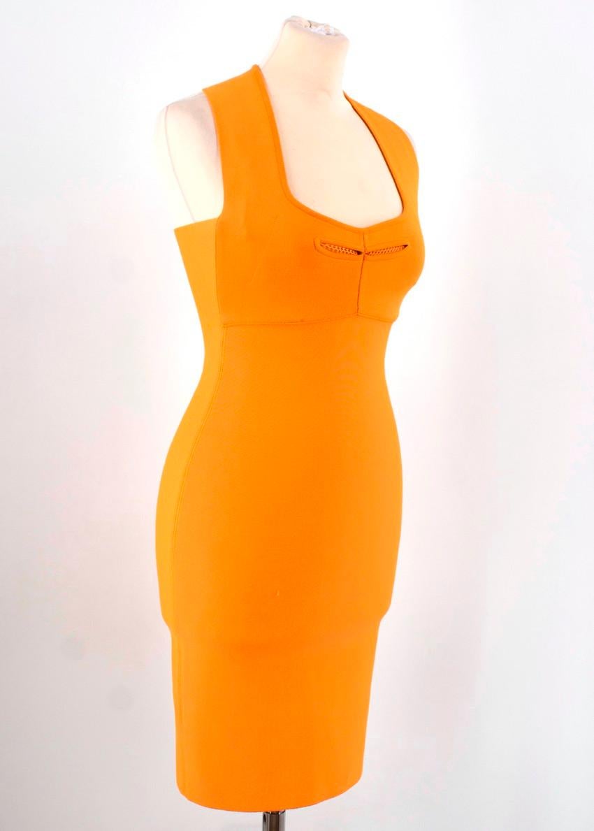 roland mouret orange dress