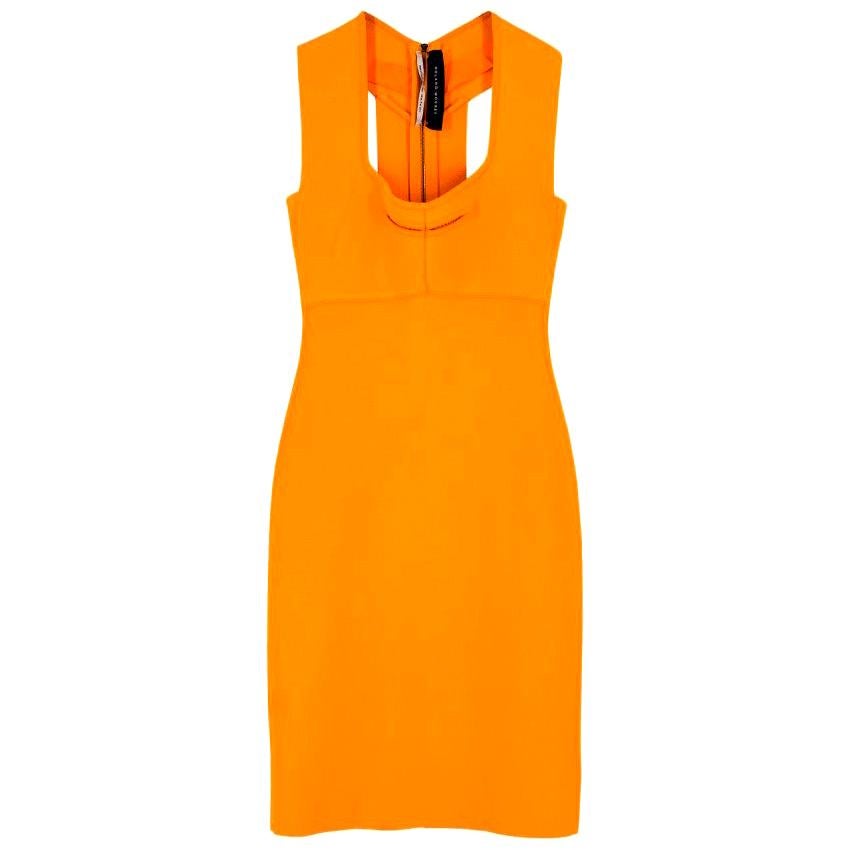 Roland Mouret Orange Bodycon Dress - Size US 4 For Sale