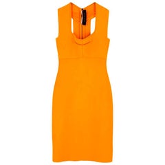 Roland Mouret Orange Bodycon Dress - Size US 4