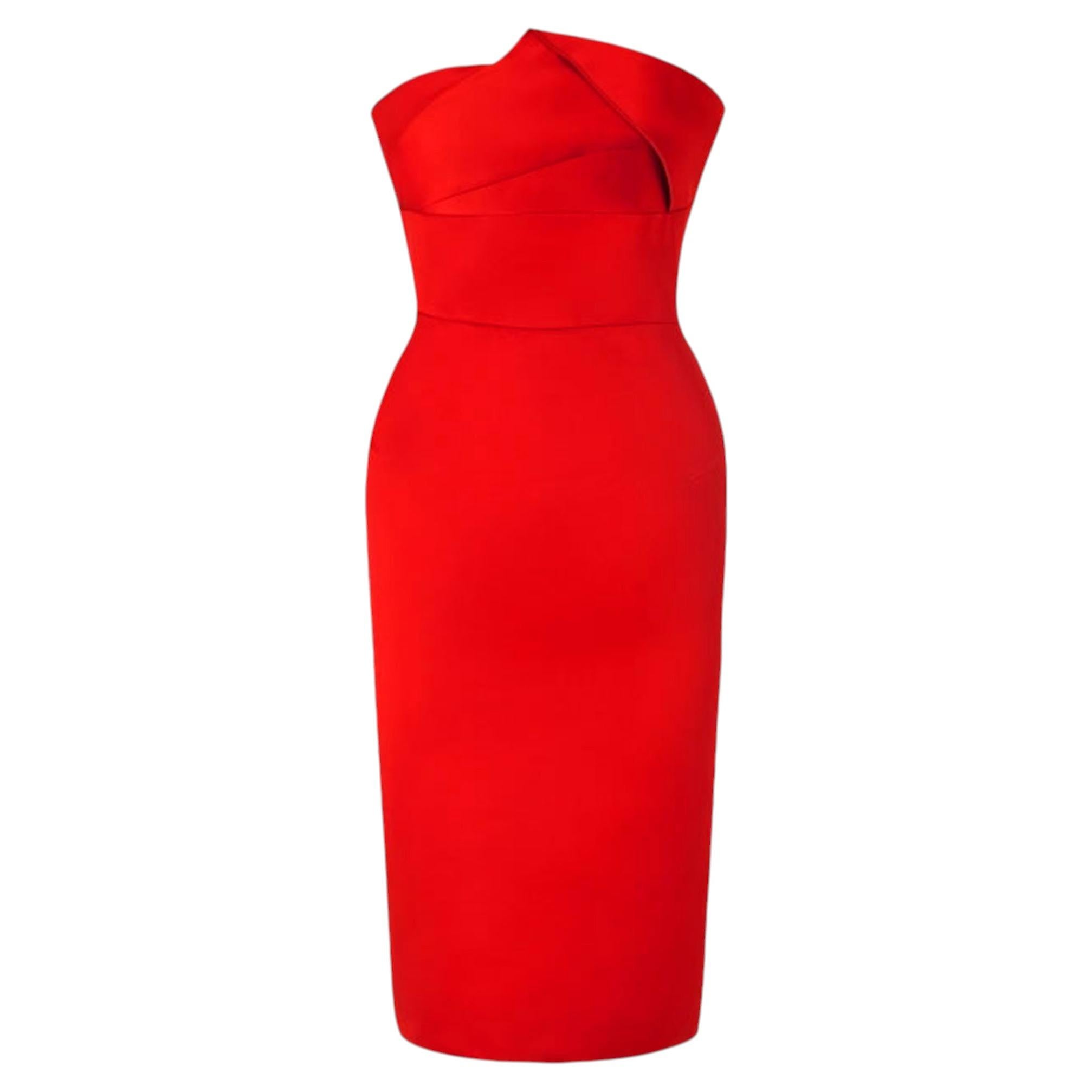 Robe midi bandeau « Origami » de Roland Mouret