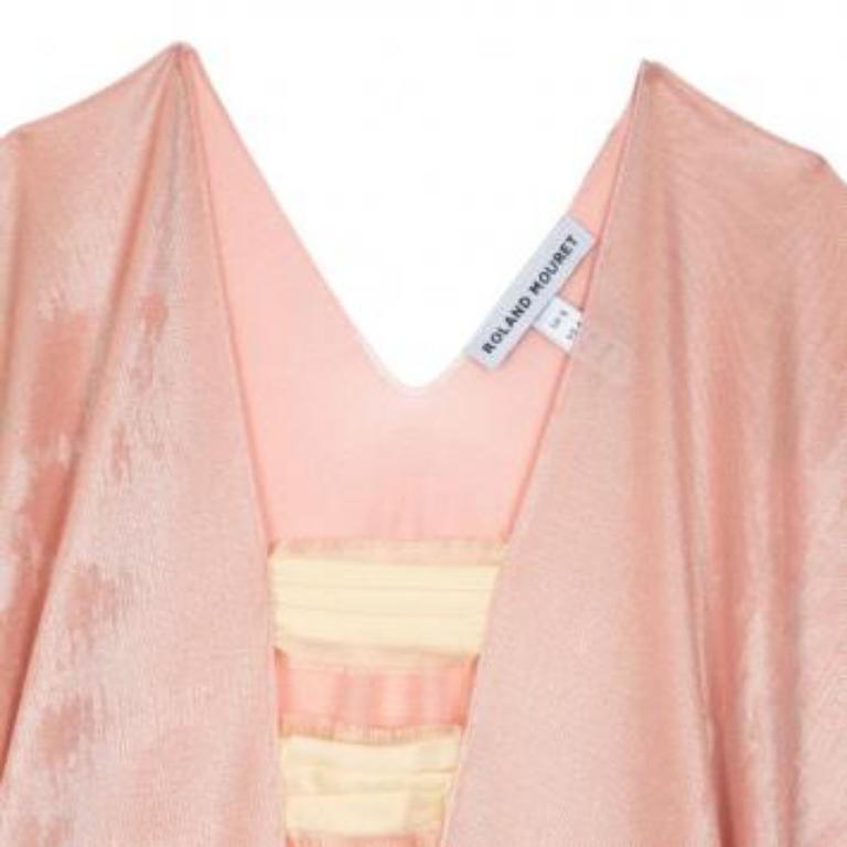 Roland Mouret Rosa Metallic Stretch Top S im Zustand „Hervorragend“ im Angebot in Dubai, Al Qouz 2