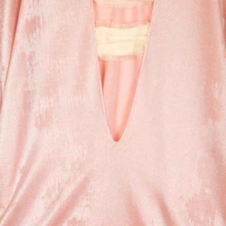 Roland Mouret Rosa Metallic Stretch Top S im Angebot 2
