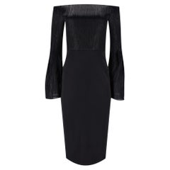 Roland Mouret Plisse Off-The-Shoulder Dress