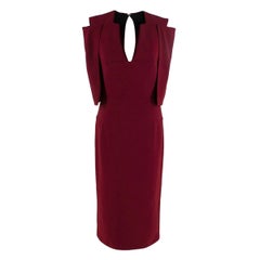 Roland Mouret Queensbury Cold-Shoulder Cape-Back Dress - Us size 8 