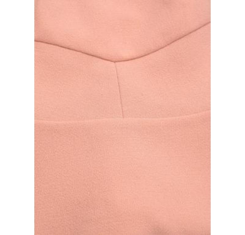 Roland Mouret Shell pink wool crepe top For Sale 2