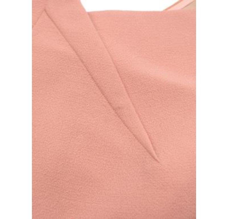 Roland Mouret Shell pink wool crepe top For Sale 4