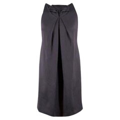 Roland Mouret Silk & Wool-blend Grey Textured Shift Dress
