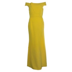 Roland Mouret, Sleeves maxi dress in yellow