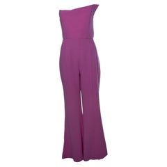 Roland Mouret, strapless wool jumpsuit in pink