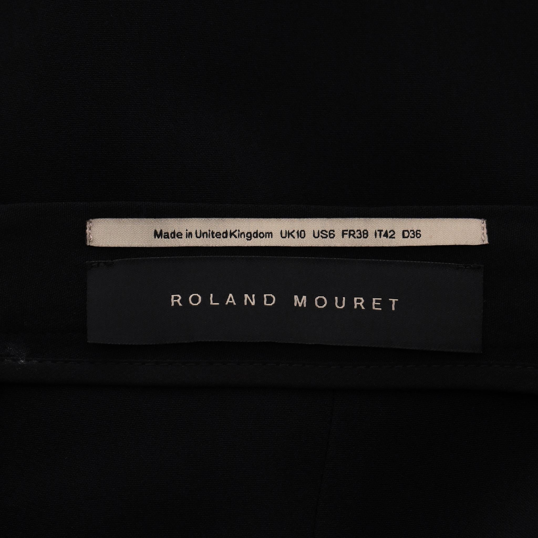 Roland Mouret Falda lápiz de terciopelo y seda en venta 1