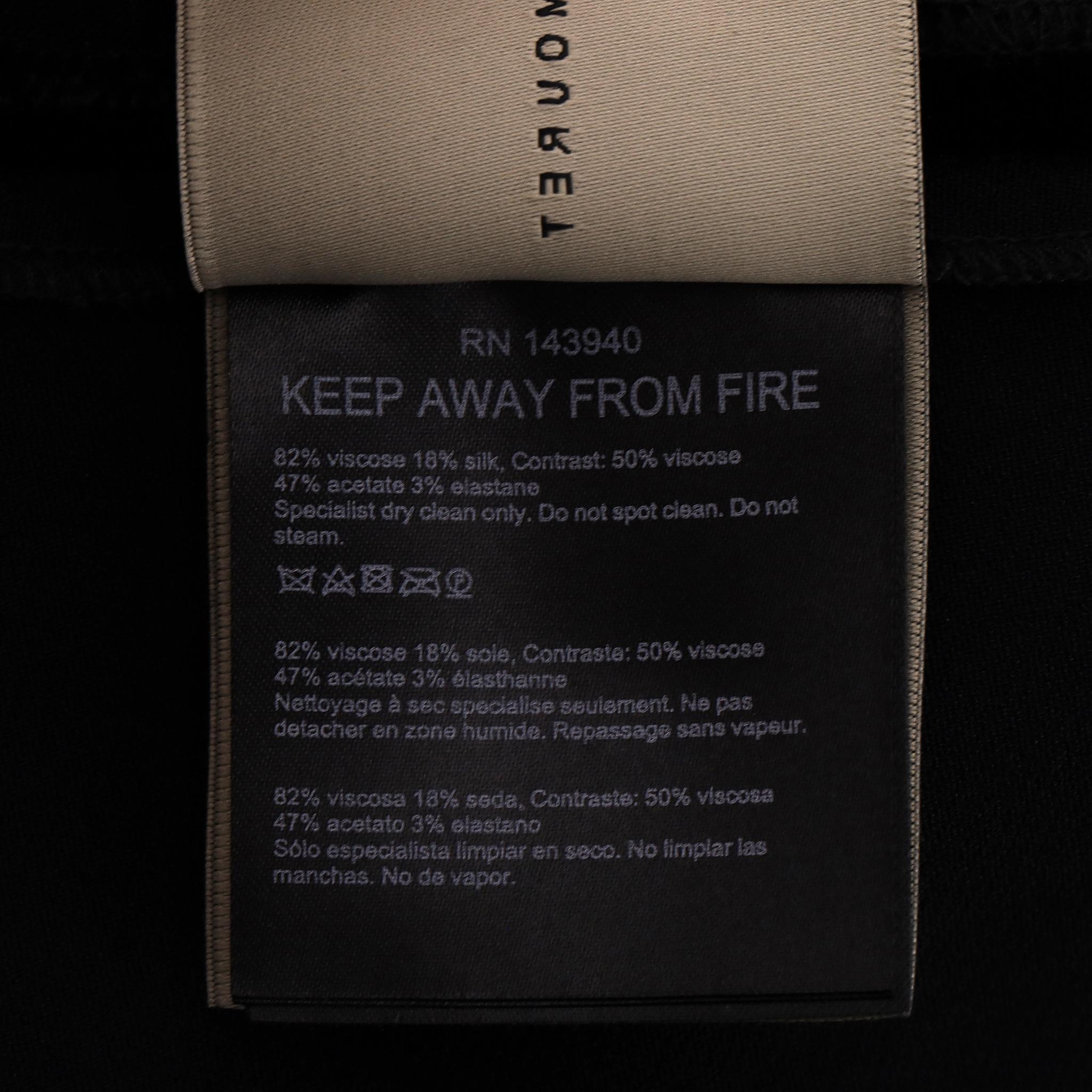 Roland Mouret Falda lápiz de terciopelo y seda en venta 2