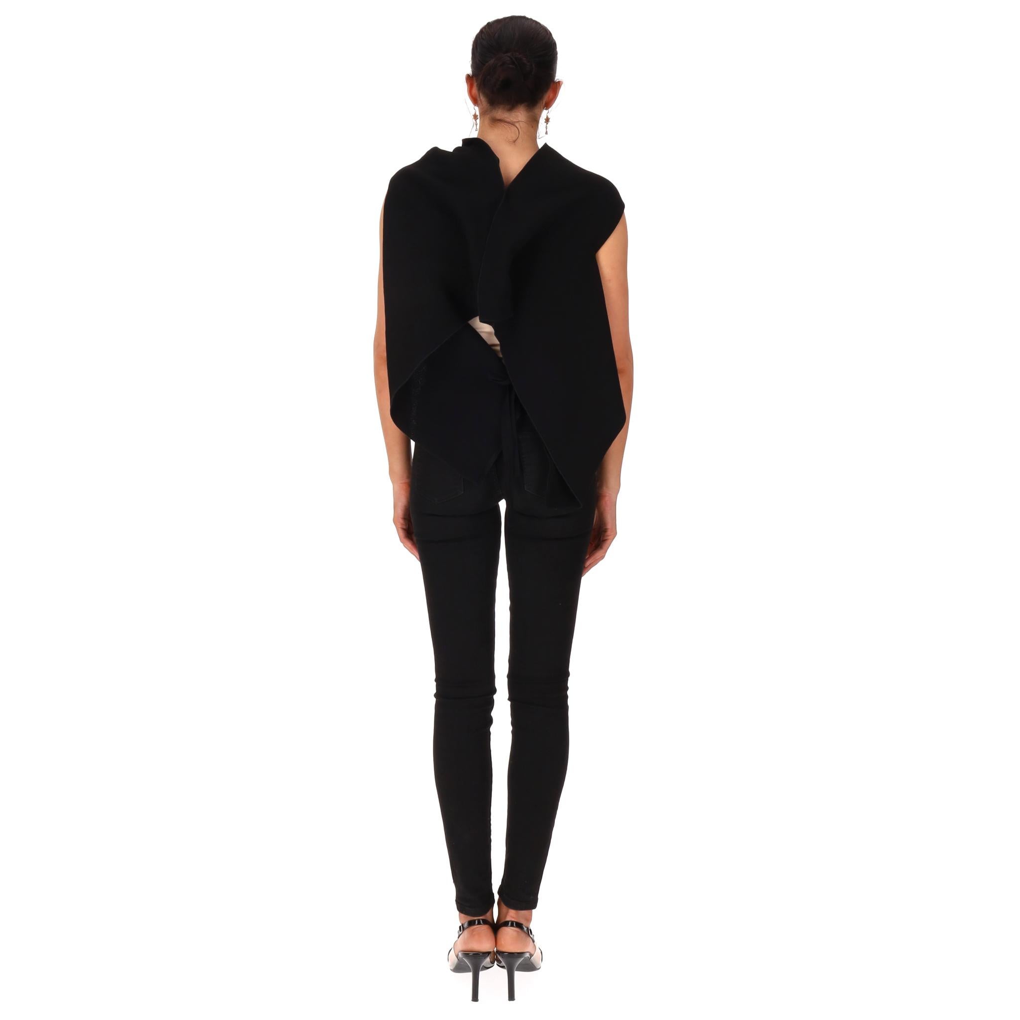 Roland Mouret Wool Top With Tie-Up Semi-Open Back Detail For Sale at ...