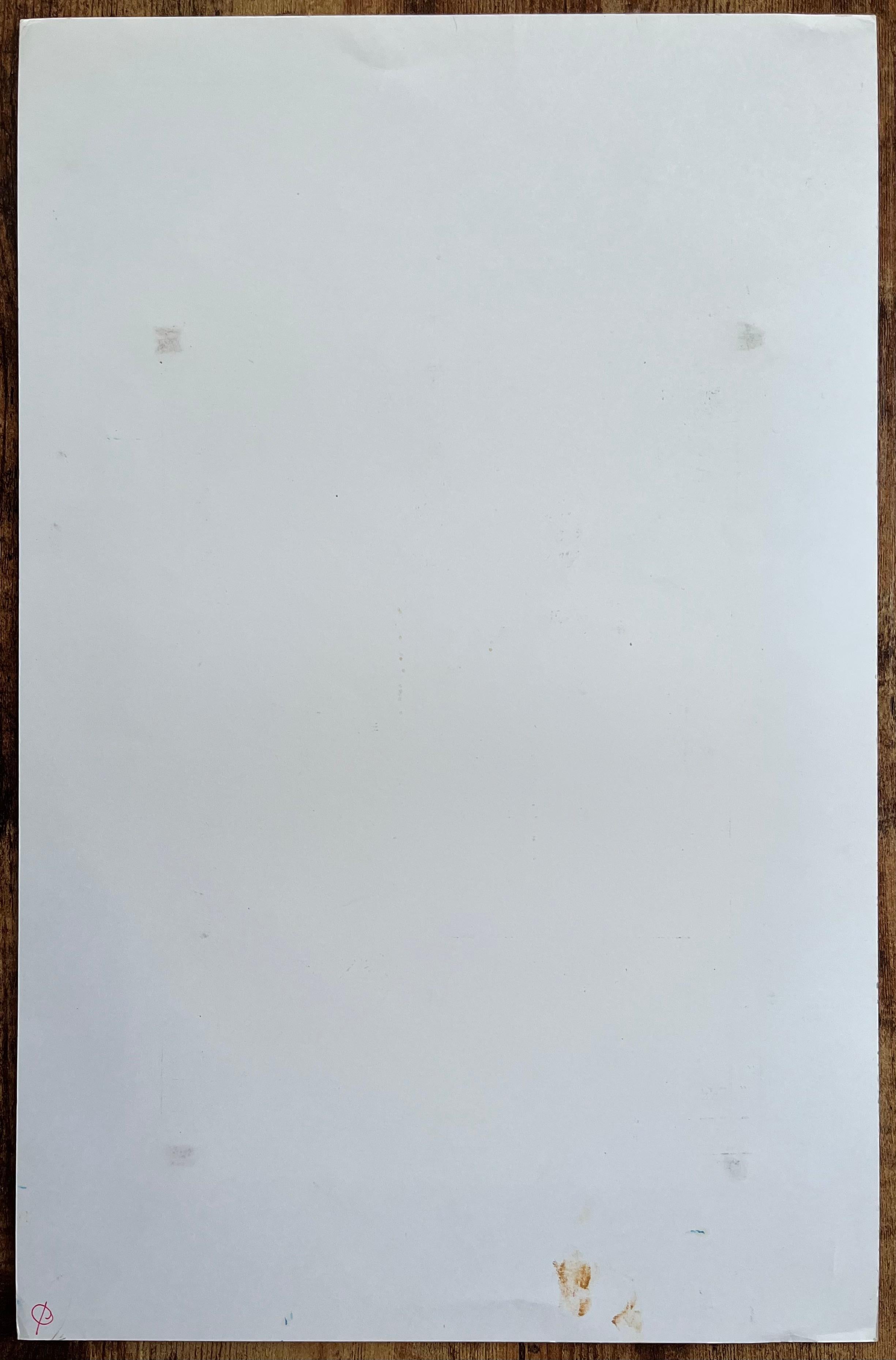 Natura morta astratta con vasi rosa e arancioni - Pittura a olio contemporanea in vendita 2