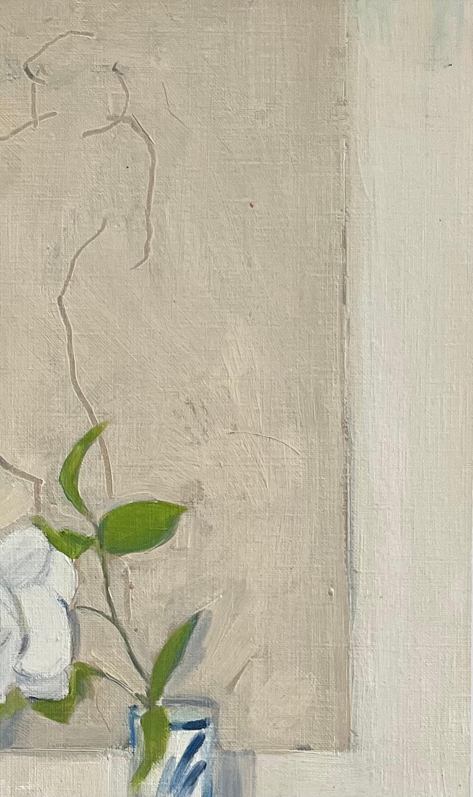 Título: Pintura al óleo original de una rosa en un jarrón sobre una mesa y un retrato desnudo

Artista: Roland Pichard

Firmado: Abajo a la derecha

Técnica: Óleo sobre papel al óleo, montado sobre cartulina

Tamaño: 14 (alto) x 10,75 (ancho)