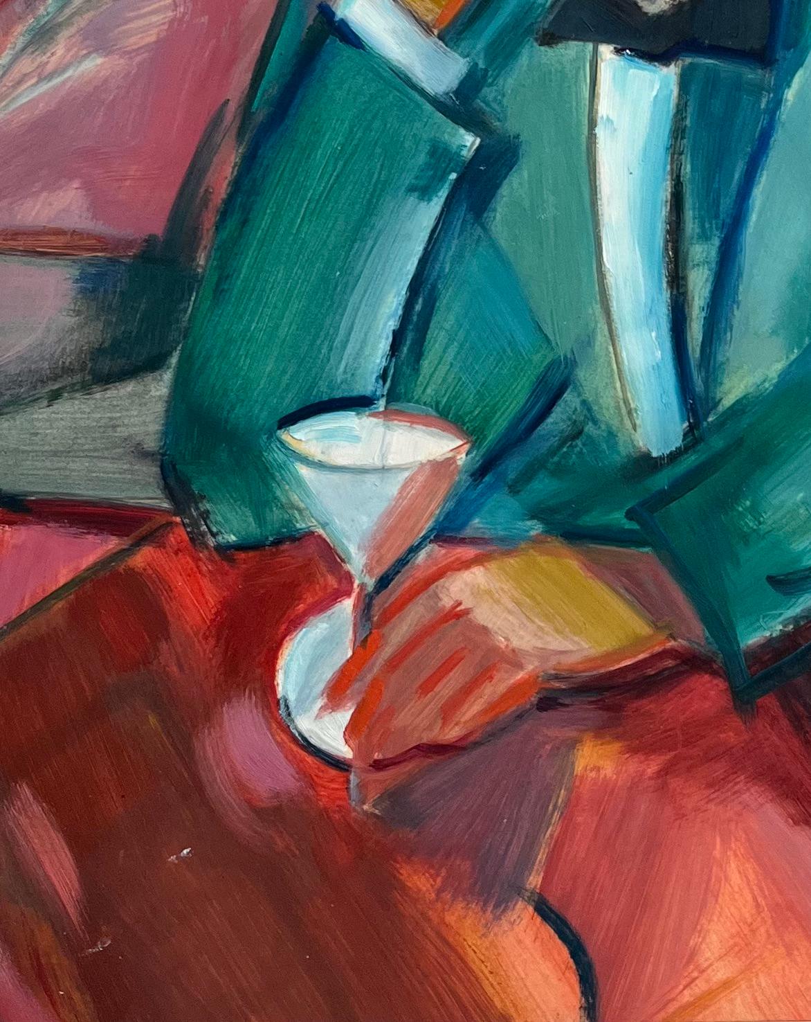 Título: Pintura al óleo original de caballero reflexivo en esmoquin con una copa de Martini

Artista: Roland Pichard

Técnica: Óleo sobre papel al óleo, montado sobre cartulina

Tamaño: 13,75 (alto) x 10,75 (ancho), (Incluido el montaje: 22 (alto) x