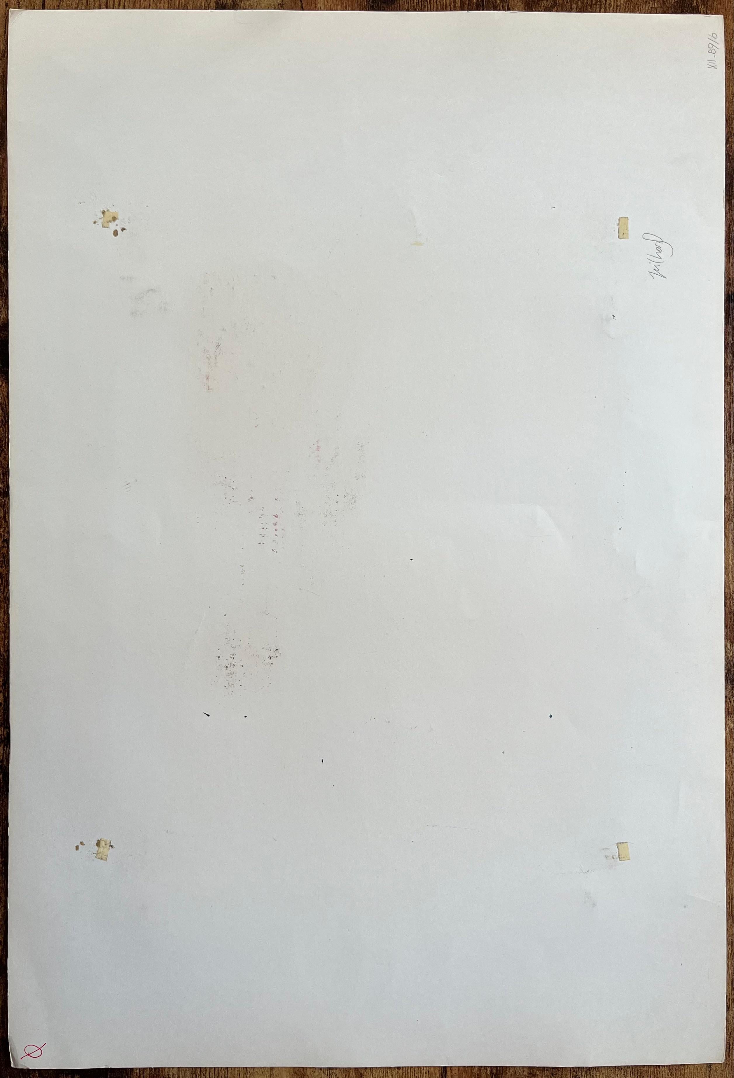 Peinture à l'huile originale d'un homme assis à une table avec un chien à ses côtés en vente 2