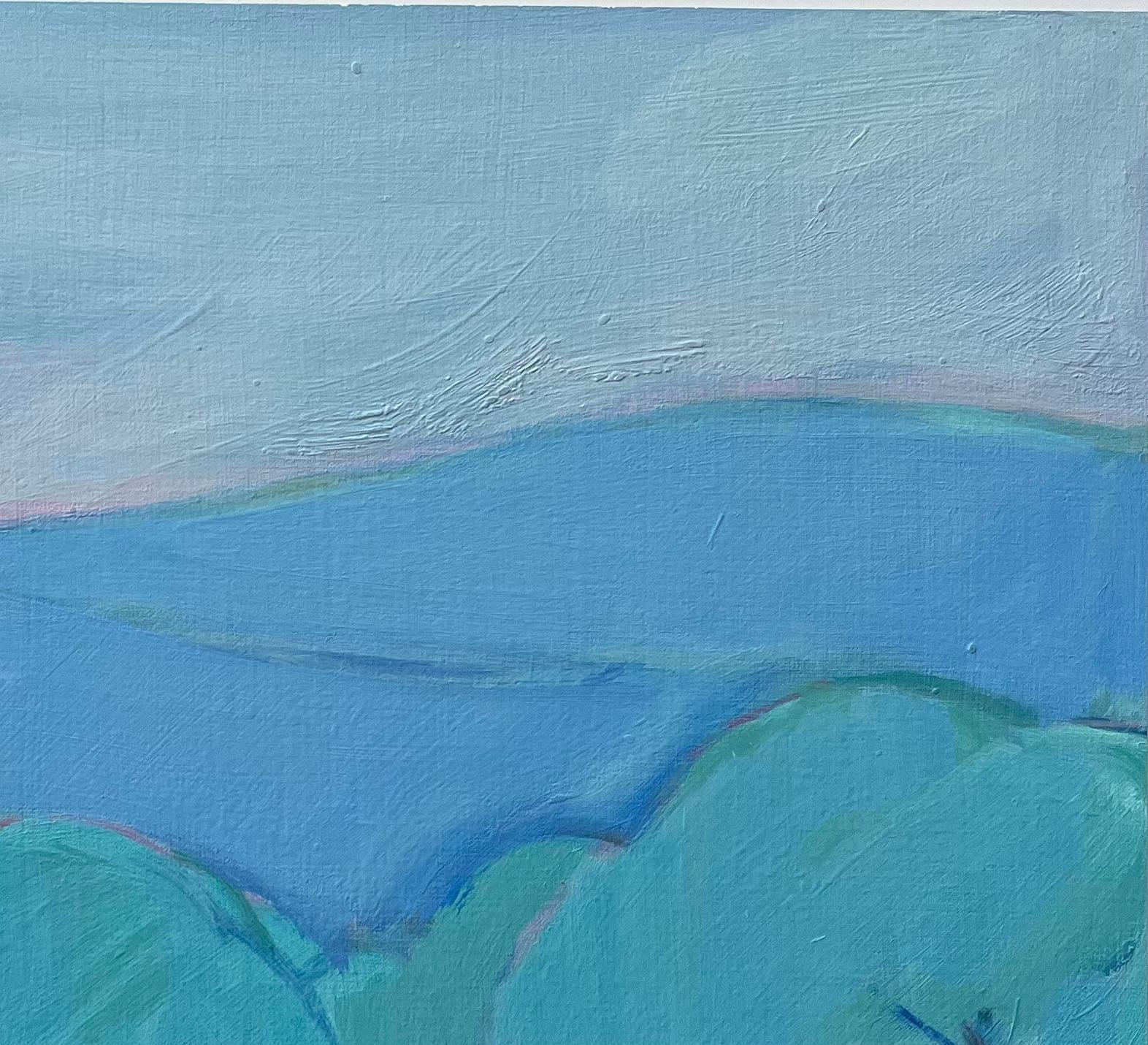 Título: Pintura al óleo original de Vista serena de la montaña de Delfos, Grecia, con tonos azules

Artista: Roland Pichard

Técnica: Óleo sobre papel al óleo, montado sobre cartulina

Tamaño: 8,75 (alto) x 13,75 (ancho), (Incluido el montaje: 12,75
