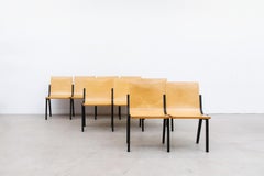 Roland Rainer 5 Chair Beech Bench from a Dutch Church