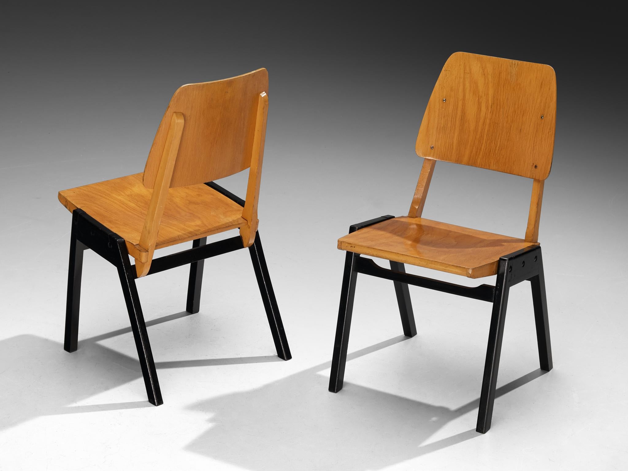 Sedie da pranzo Roland Rainer in Wood in vendita 1