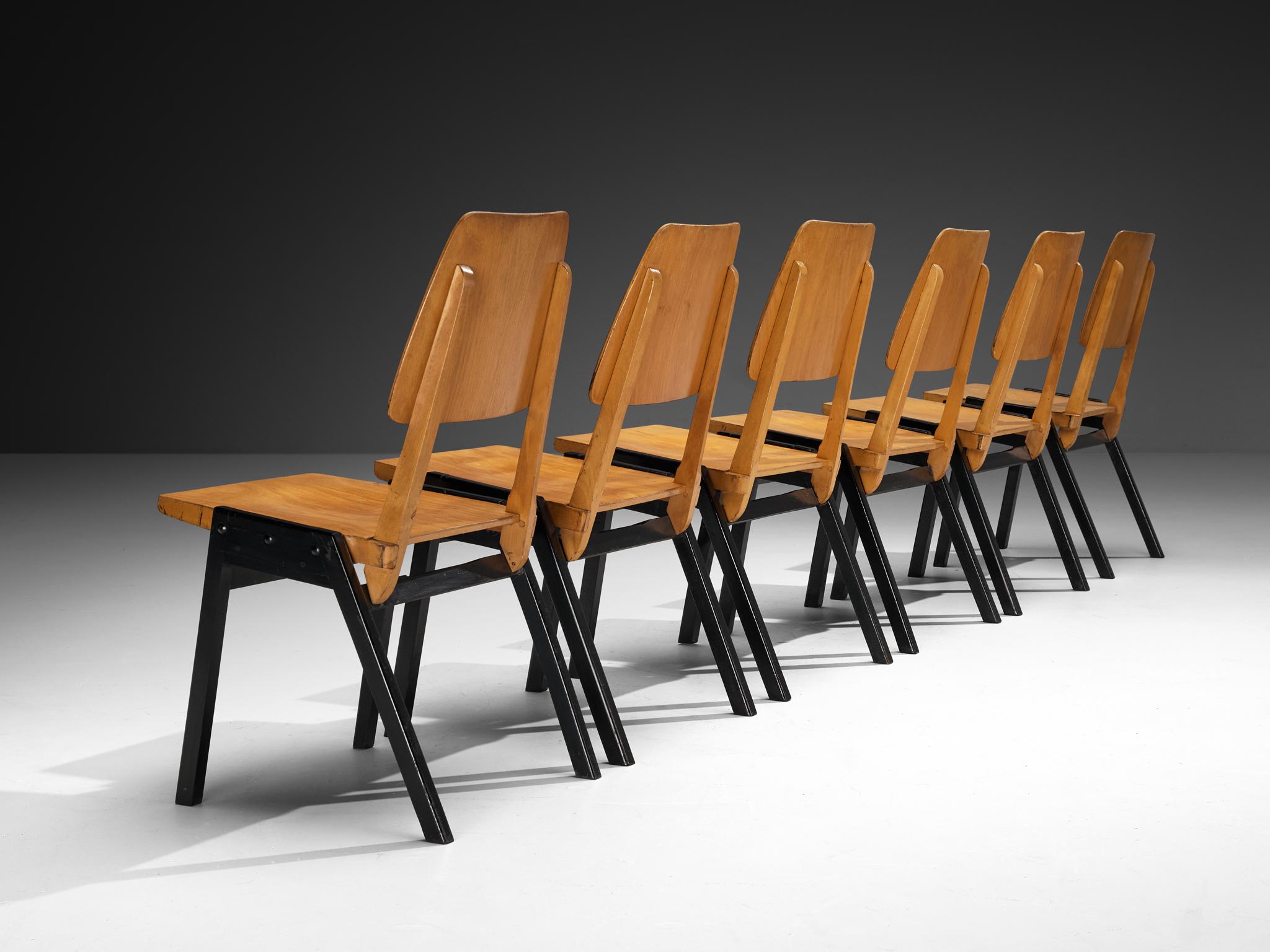 Sedie da pranzo Roland Rainer in Wood in vendita 3