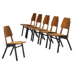 Roland Rainer Dining Chairs in Wood 