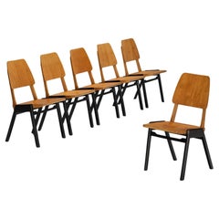 Chaises de salle à manger Roland Rainer en bois