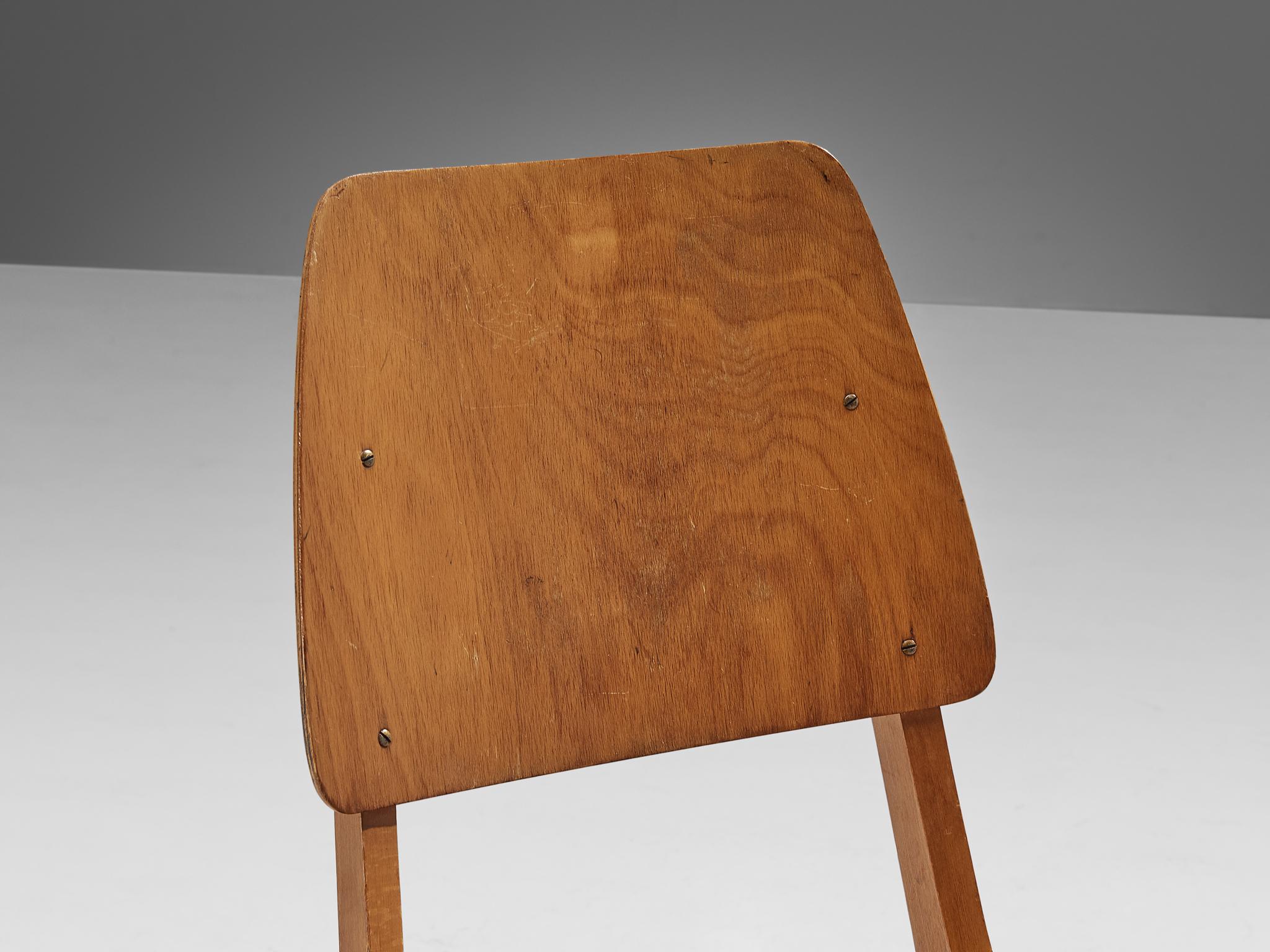 Mid-20th Century Roland Rainer Pair of Dining Chairs in Wood